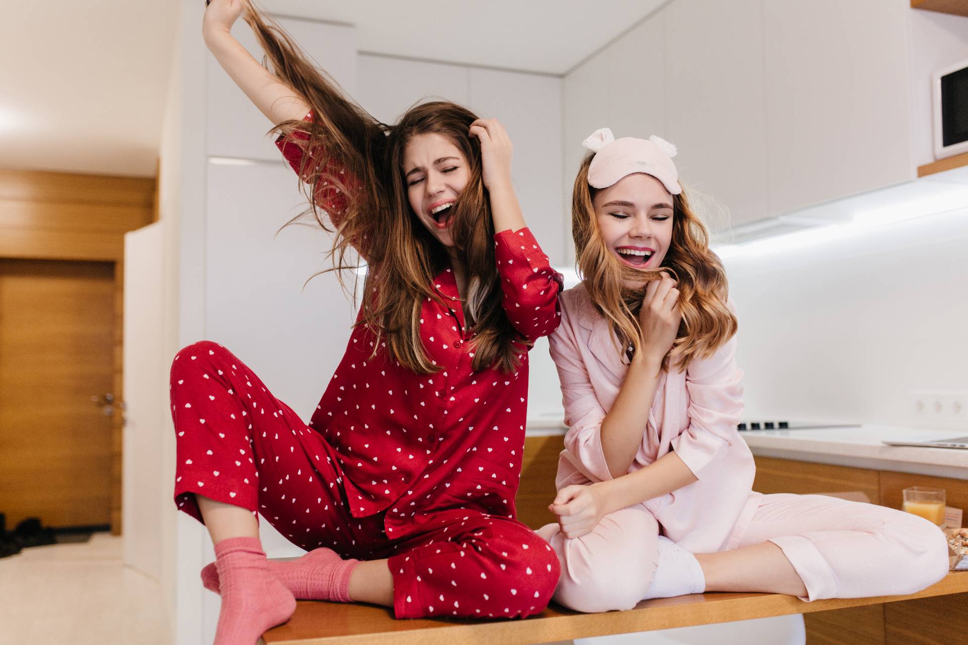 pyjamas vêtements de nuit rouge