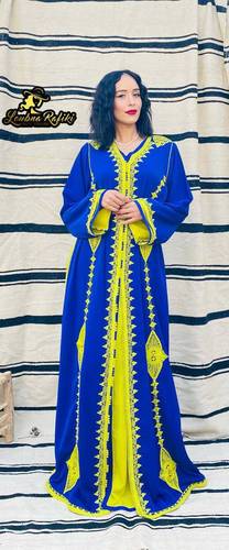 Caftan Traditionnel Bleu jeune