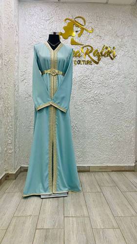 Caftan Marocain Turquoise Moderne